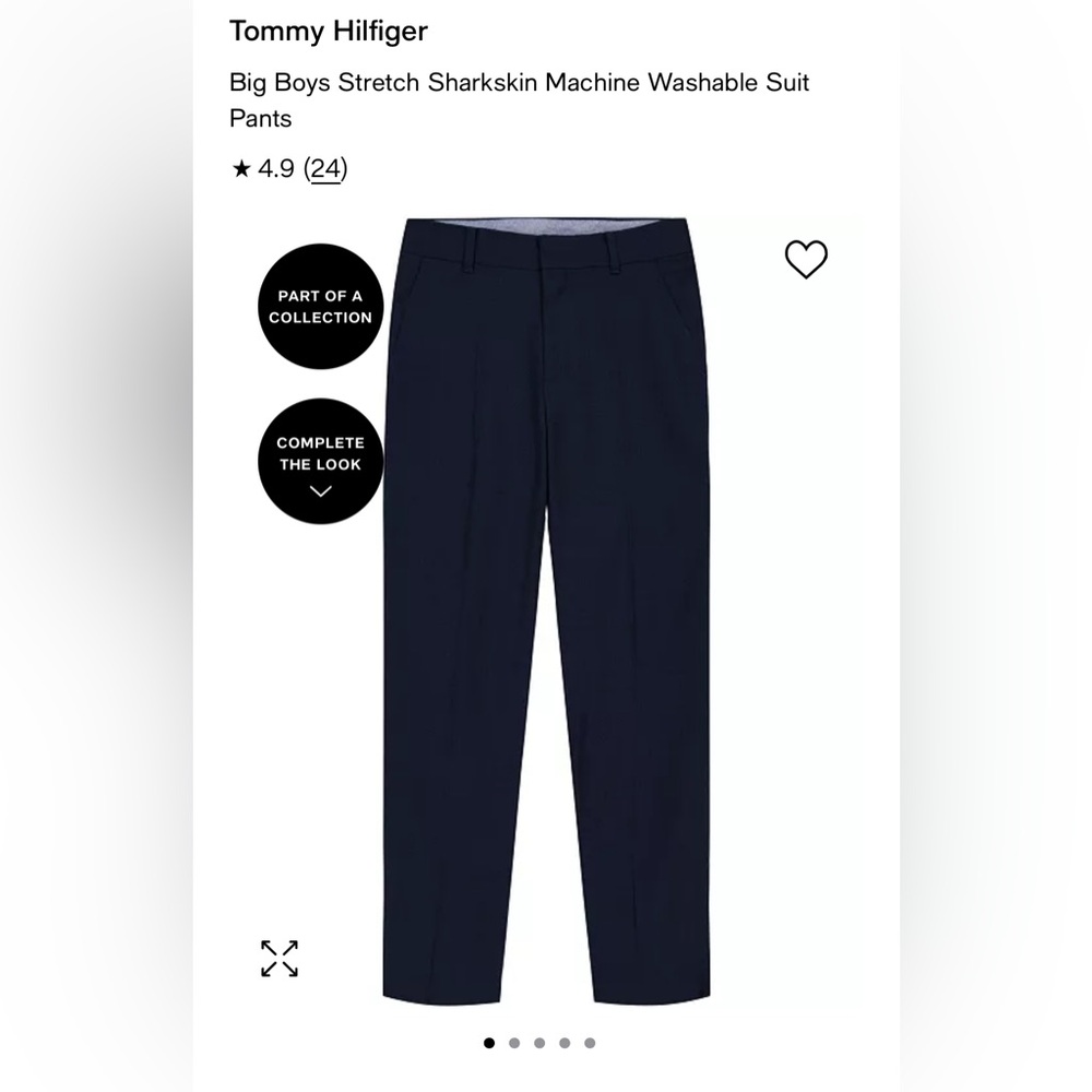 Tommy Hilfiger Boys Navy Suit Pants